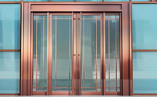 敦煌玻璃地弹门